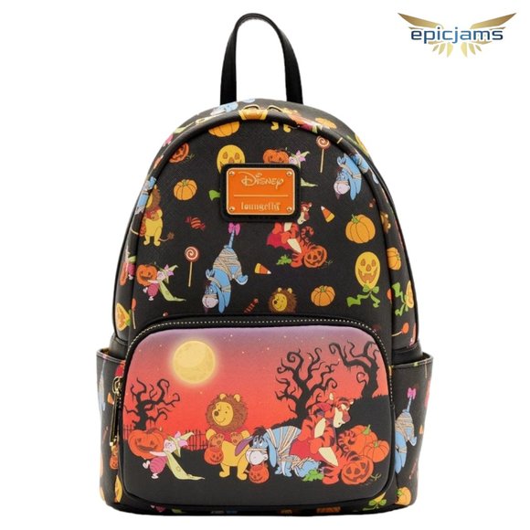 Loungefly Handbags - Loungefly Disney Winnie The Pooh Halloween Group Mini Backpack